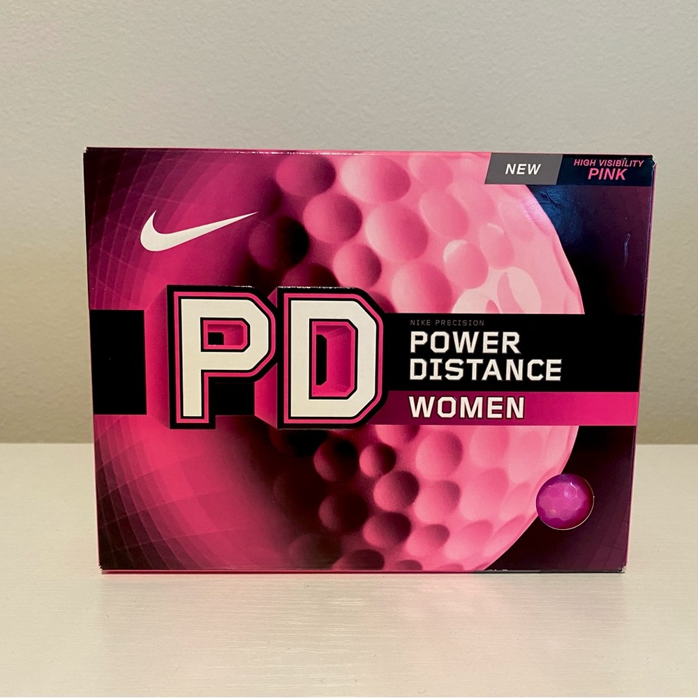 Nike Power Distance Golf Balls - Rose Pink, 12 balls